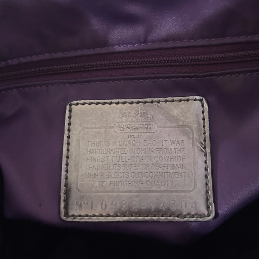 Y2K Coach Madison Hailey BlackLeather Hobo Bag -14304 - Picture 10 of 11